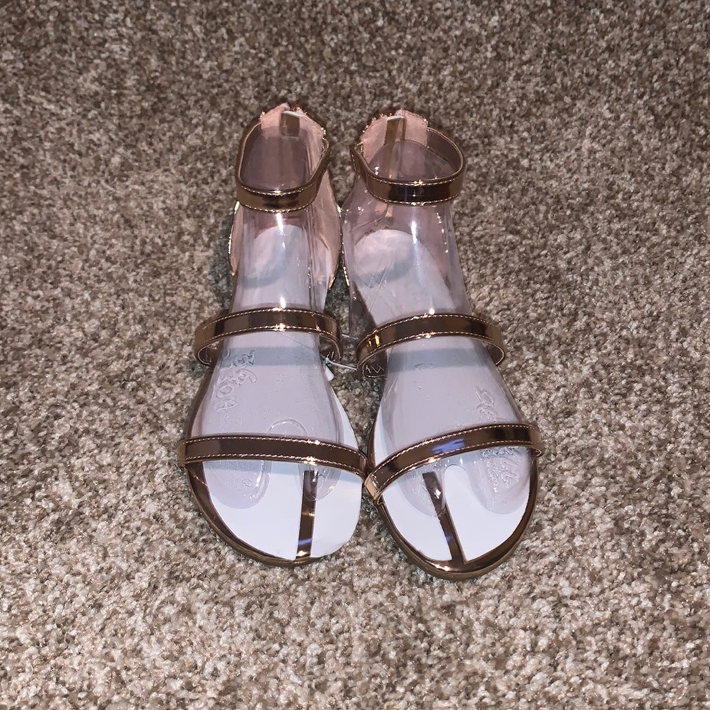 Girls Luu Rose Gold Sandal